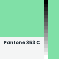 Color chip: Pantone 353 C