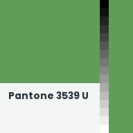 Color chip: Pantone 3539 U