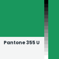 Color chip: Pantone 355 U