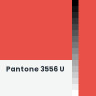 Color chip: Pantone 3556 U