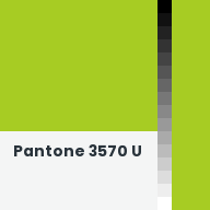 Color chip: Pantone 3570 U