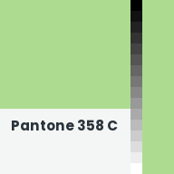Color chip: Pantone 358 C