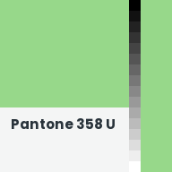 Color chip: Pantone 358 U
