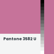 Color chip: Pantone 3582 U