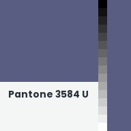 Color chip: Pantone 3584 U