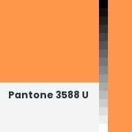 Color chip: Pantone 3588 U