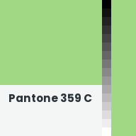 Color chip: Pantone 359 C