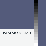 Color chip: Pantone 3597 U