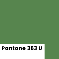 Color chip: Pantone 363 U
