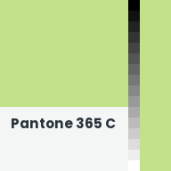 Color chip: Pantone 365 C