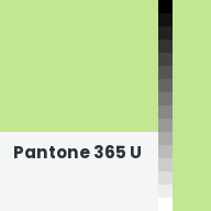 Color chip: Pantone 365 U