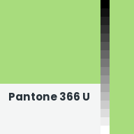 Color chip: Pantone 366 U