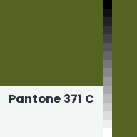 Color chip: Pantone 371 C