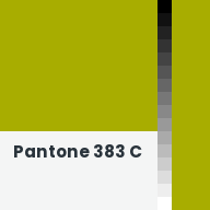 Color chip: Pantone 383 C