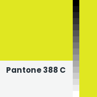 Color chip: Pantone 388 C