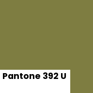 Color chip: Pantone 392 U