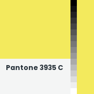 Color chip: Pantone 3935 C