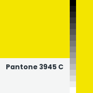 Color chip: Pantone 3945 C