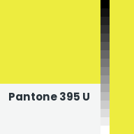 Color chip: Pantone 395 U