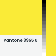 Color chip: Pantone 3955 U
