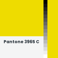 Color chip: Pantone 3965 C