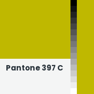 Color chip: Pantone 397 C