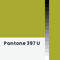 Color chip: Pantone 397 U