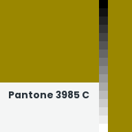 Color chip: Pantone 3985 C
