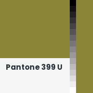 Color chip: Pantone 399 U