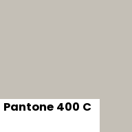 Color chip: Pantone 400 C