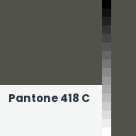 Color chip: Pantone 418 C