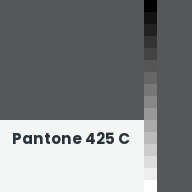 Color chip: Pantone 425 C