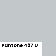 Color chip: Pantone 427 U