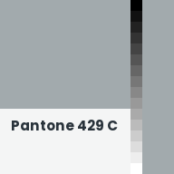 Color chip: Pantone 429 C
