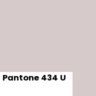 Color chip: Pantone 434 U