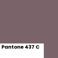 Color chip: Pantone 437 C