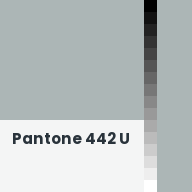 Color chip: Pantone 442 U