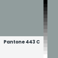 Color chip: Pantone 443 C