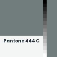 Color chip: Pantone 444 C