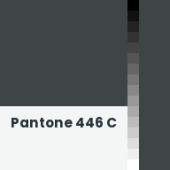 Color chip: Pantone 446 C