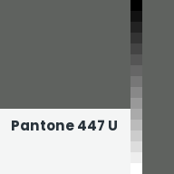 Color chip: Pantone 447 U