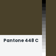 Color chip: Pantone 448 C