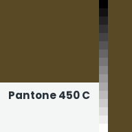 Color chip: Pantone 450 C
