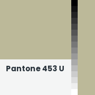 Color chip: Pantone 453 U