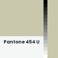 Color chip: Pantone 454 U