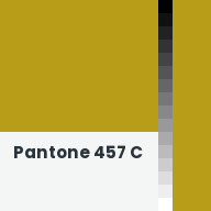 Color chip: Pantone 457 C