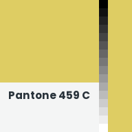 Color chip: Pantone 459 C