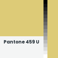 Color chip: Pantone 459 U