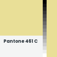 Color chip: Pantone 461 C
