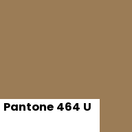 Color chip: Pantone 464 U